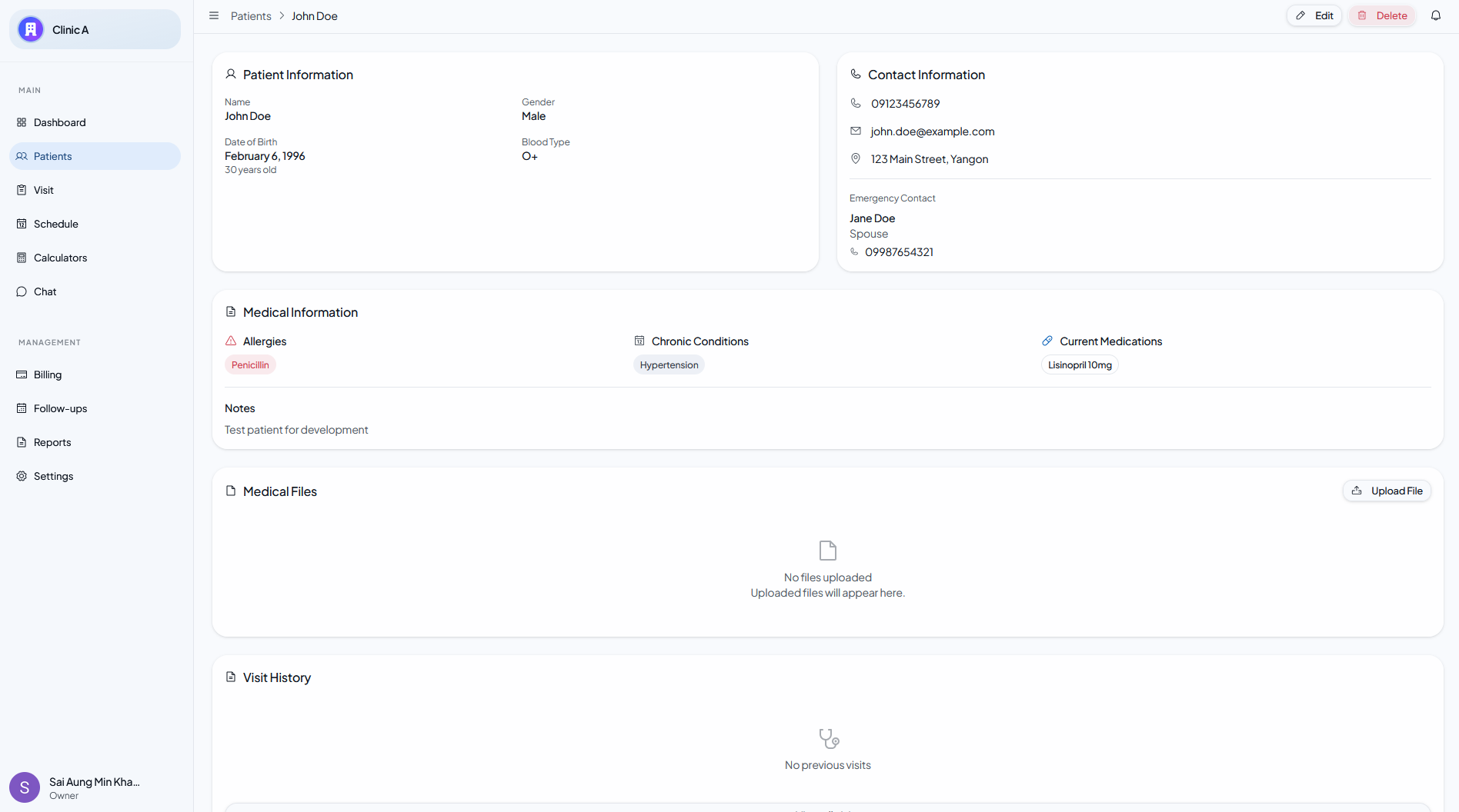 Schedule management